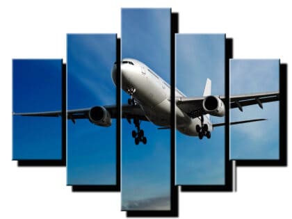 5 dielny obraz lietadlo 2-Viac dielny obraz-moderne obrazy na stenu