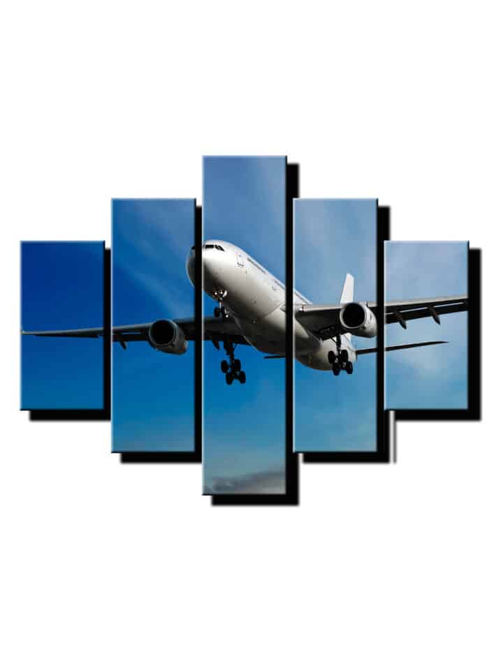 5 dielny obraz lietadlo 2-Viac dielny obraz-moderne obrazy na stenu