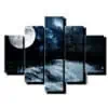 5 dielny obraz mesiac s vodou-Viac dielny obraz-Moderne obrazy na stenu-Obraz na stenu