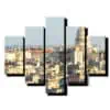 5 dielny obraz mesto z daleka-Viac dielny obraz-moderne obrazy na stenu