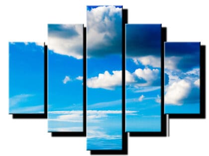 5 dielny obraz modra obloha-Viac dielny obraz-moderne obrazy na stenu