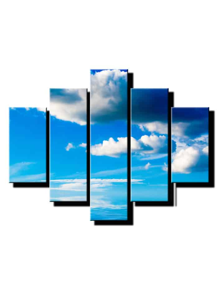 5 dielny obraz modra obloha-Viac dielny obraz-moderne obrazy na stenu
