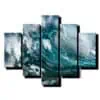 5 dielny obraz morska vlna-Viac dielny obraz-moderne obrazy na stenu