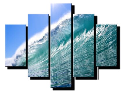 5 dielny obraz morska vlna-Viac dielny obraz-moderne obrazy na stenu