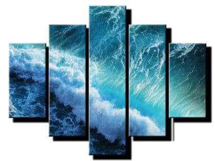 5 dielny obraz morska vlna detail-Viac dielny obraz-moderne obrazy na stenu