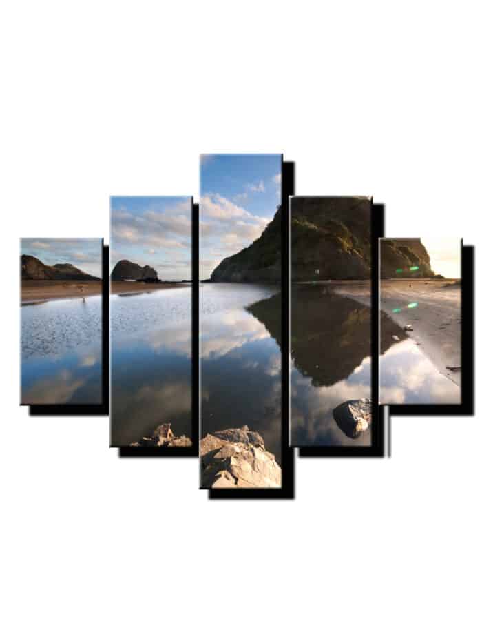 5 dielny obraz morské jazierka-Viac dielny obraz-moderne obrazy na stenu