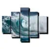 5 dielny obraz morske vlny-Viac dielny obraz-moderne obrazy na stenu