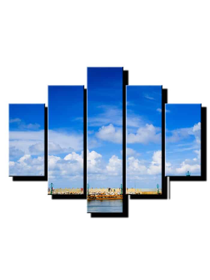 5 dielny obraz most v oblakoch-Viac dielny obraz-moderne obrazy na stenu