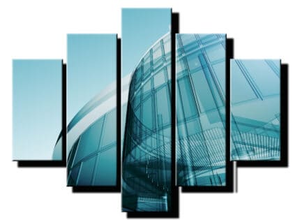 5 dielny obraz mrakorap skleneny-Viac dielny obraz-Moderne obrazy na stenu-Obraz na stenu