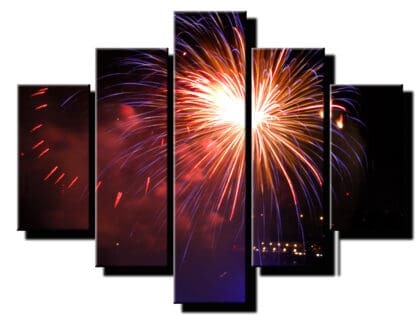5 dielny obraz ohnostroj-viac dielny obraz-onlinefotka