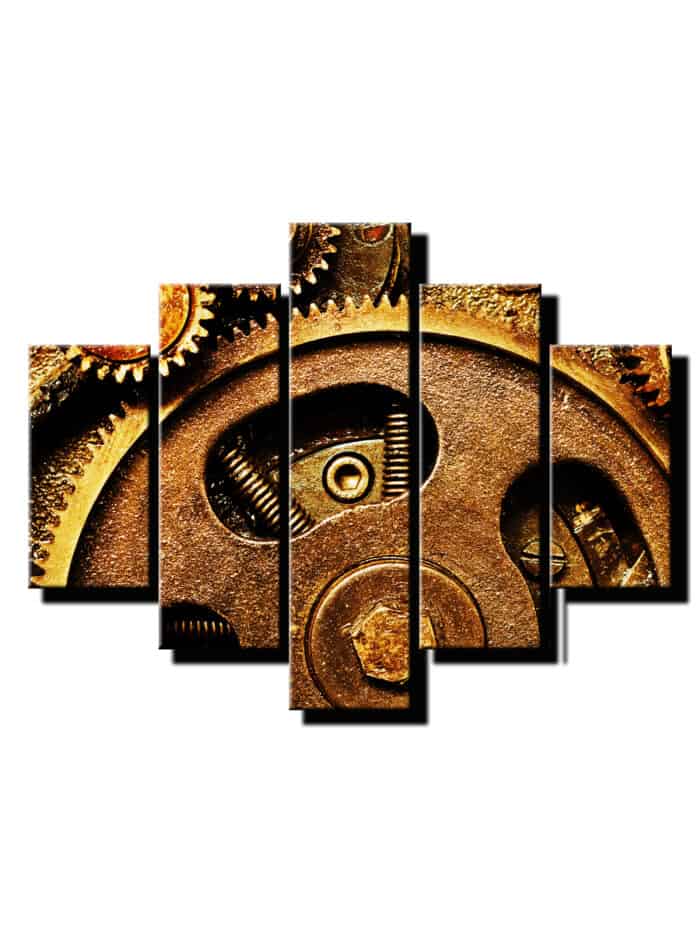5 dielny obraz ozubene koliesko-Viac dielny obraz-moderne obrazy na stenu