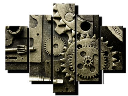 5 dielny obraz ozubene sukolie-Viac dielny obraz-moderne obrazy na stenu