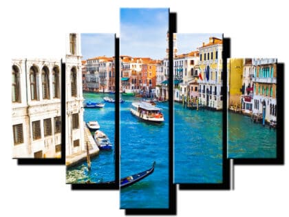 5 dielny obraz pestré benátky-Viac dielny obraz-moderne obrazy na stenu