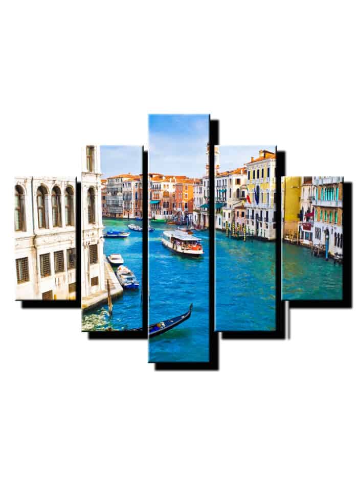 5 dielny obraz pestré benátky-Viac dielny obraz-moderne obrazy na stenu