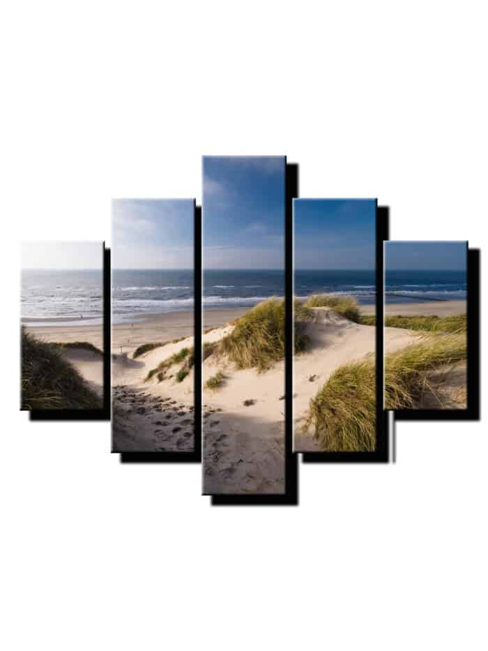 5 dielny obraz piesočná pláž 2-Viac dielny obraz-moderne obrazy na stenu