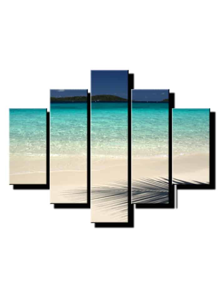 5 dielny obraz plaz -Viac dielny obraz-moderne obrazy na stenu