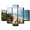 5 dielny obraz plaz s palmami-Viac dielny obraz-moderne obrazy na stenu