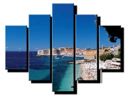 5 dielny obraz pobrezie pri mori-Viac dielny obraz-Moderne obrazy na stenu-Obraz na stenu