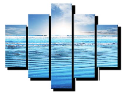 5 dielny obraz pokojné vlny-Viac dielny obraz-moderne obrazy na stenu
