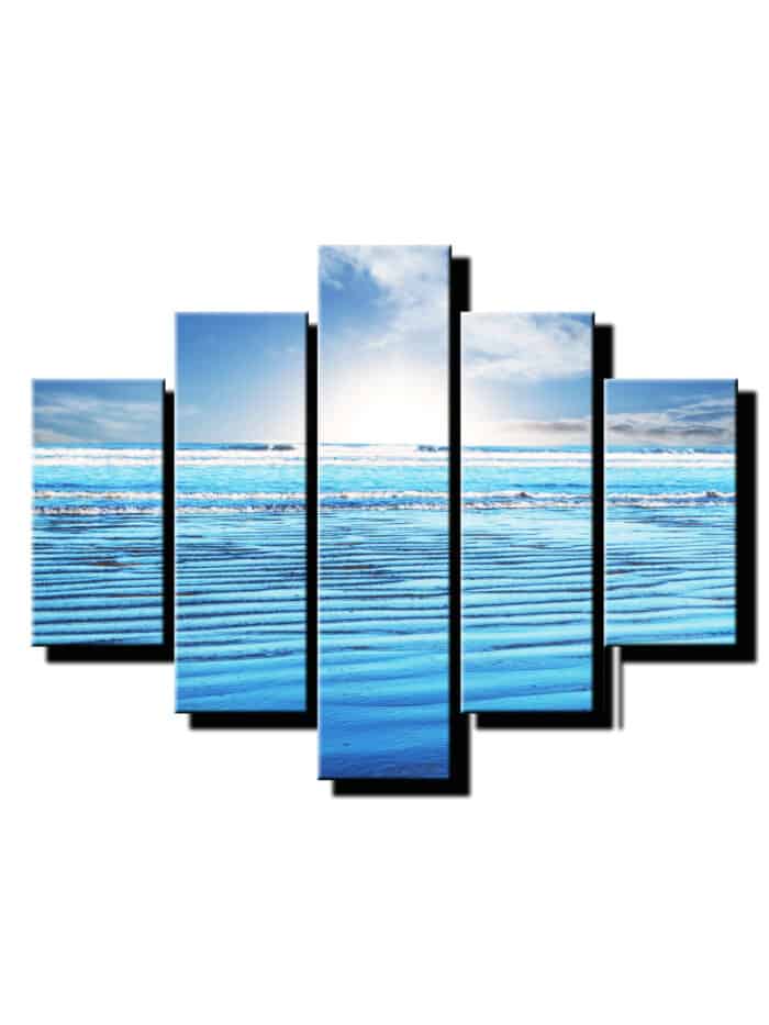 5 dielny obraz pokojné vlny-Viac dielny obraz-moderne obrazy na stenu