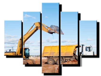 5 dielny obraz pracovne stroje-Viac dielny obraz-moderne obrazy na stenu