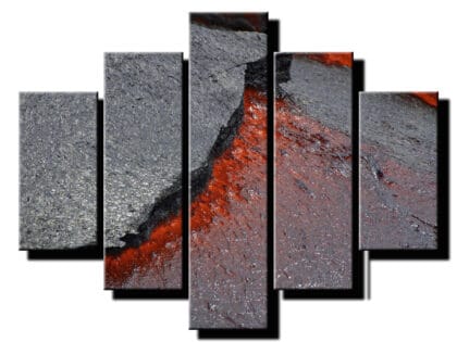 5 dielny obraz prasknutý kameň-Viac dielny obraz-moderne obrazy na stenu