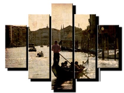 5 dielny obraz romantická plavba po benátkách-Viac dielny obraz-moderne obrazy na stenu