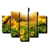 5 dielny obraz rozkvitnute slnecnice-Viac dielny obraz-moderne obrazy na stenu