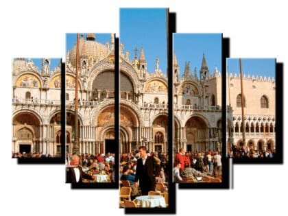 5 dielny obraz rušné námestie-Viac dielny obraz-moderne obrazy na stenu