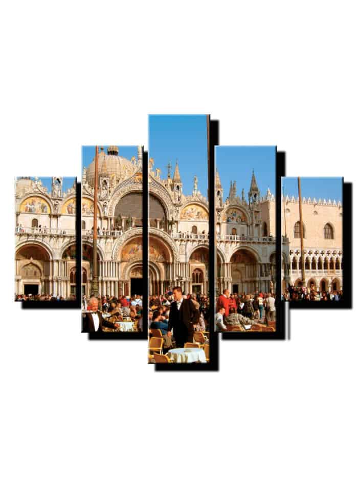 5 dielny obraz rušné námestie-Viac dielny obraz-moderne obrazy na stenu