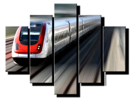 5 dielny obraz na stenu rýchlik