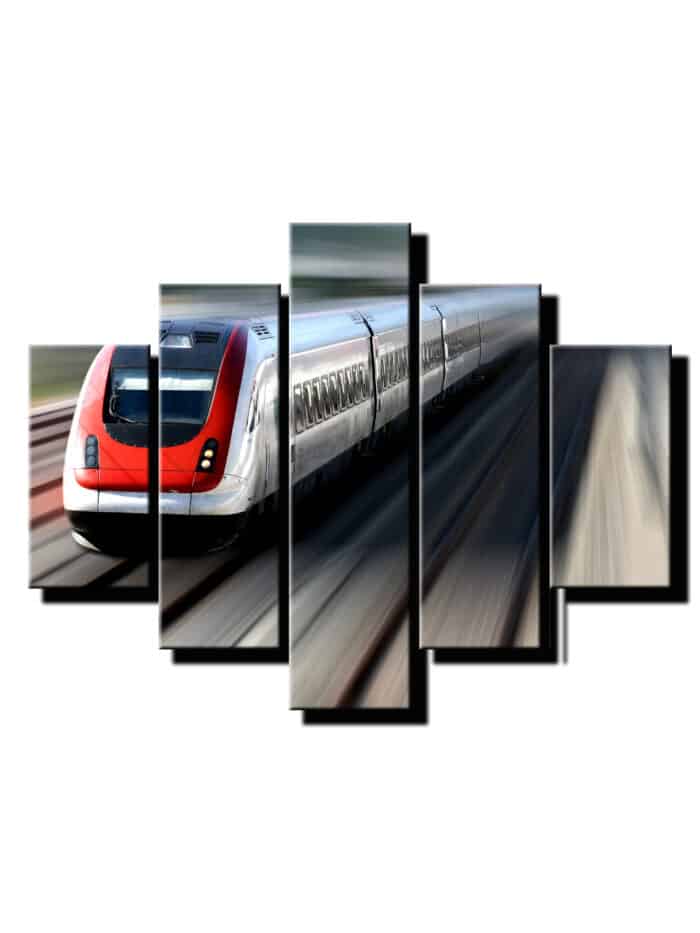 5 dielny obraz na stenu rýchlik