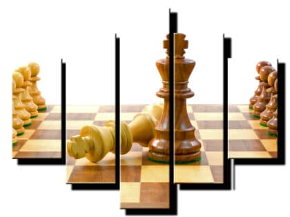 5 dielny obraz sach mat-Viac dielny obraz-moderne obrazy na stenu