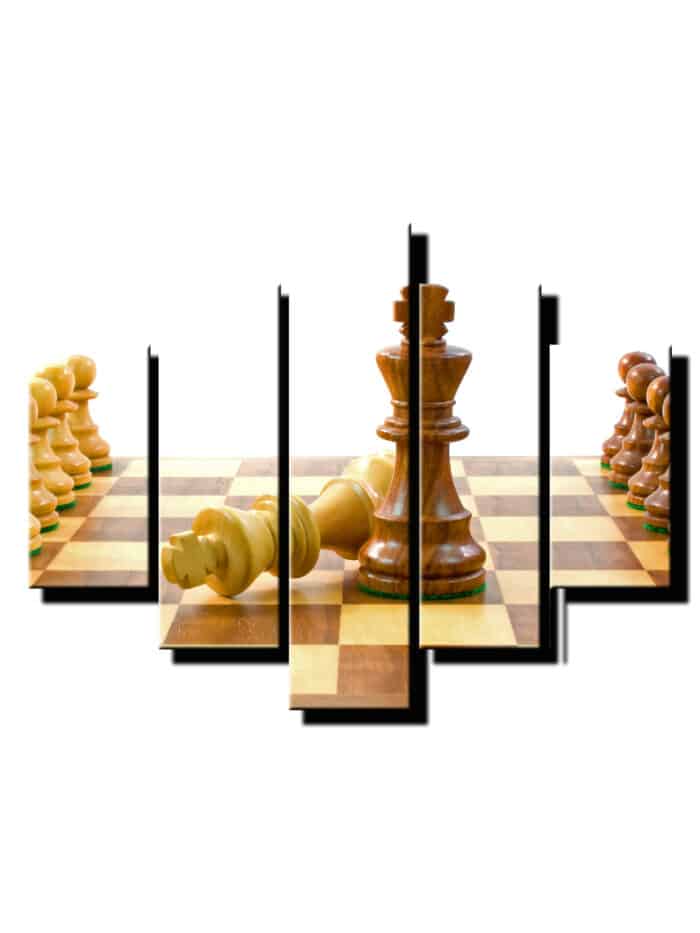 5 dielny obraz sach mat-Viac dielny obraz-moderne obrazy na stenu