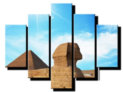 5 dielny obraz sfinga cez leto-Viac dielny obraz-Moderne obrazy na stenu-Obraz na stenu