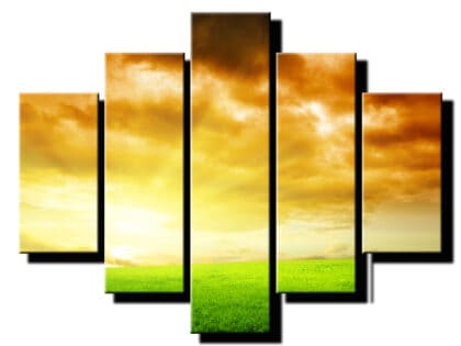 5 dielny obraz slnecne luce v prirode-Viac dielny obraz-moderne obrazy na stenu