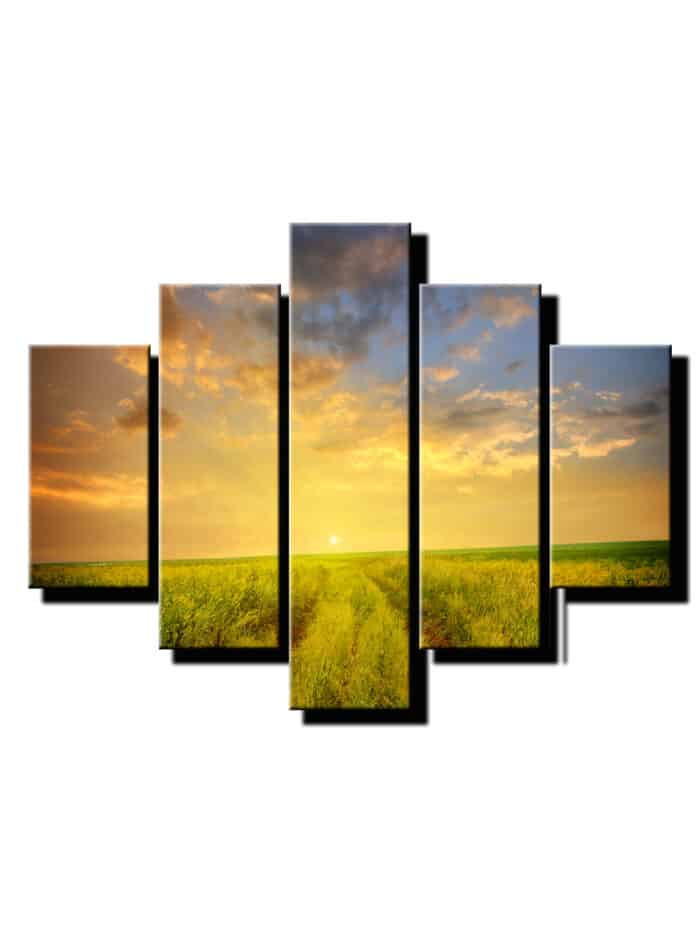 5 dielny obraz slnko v prirode 2-Viac dielny obraz-moderne obrazy na stenu