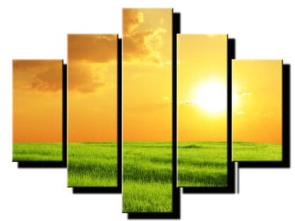 5 dielny obraz slnko v prirode-Viac dielny obraz-moderne obrazy na stenu