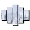 5 dielny obraz snehove vlocky-Viac dielny obraz-moderne obrazy na stenu
