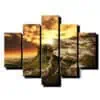 5 dielny obraz špicaté skaly-Viac dielny obraz-moderne obrazy na stenu