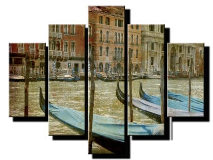 5 dielny obraz staré benátky-Viac dielny obraz-moderne obrazy na stenu