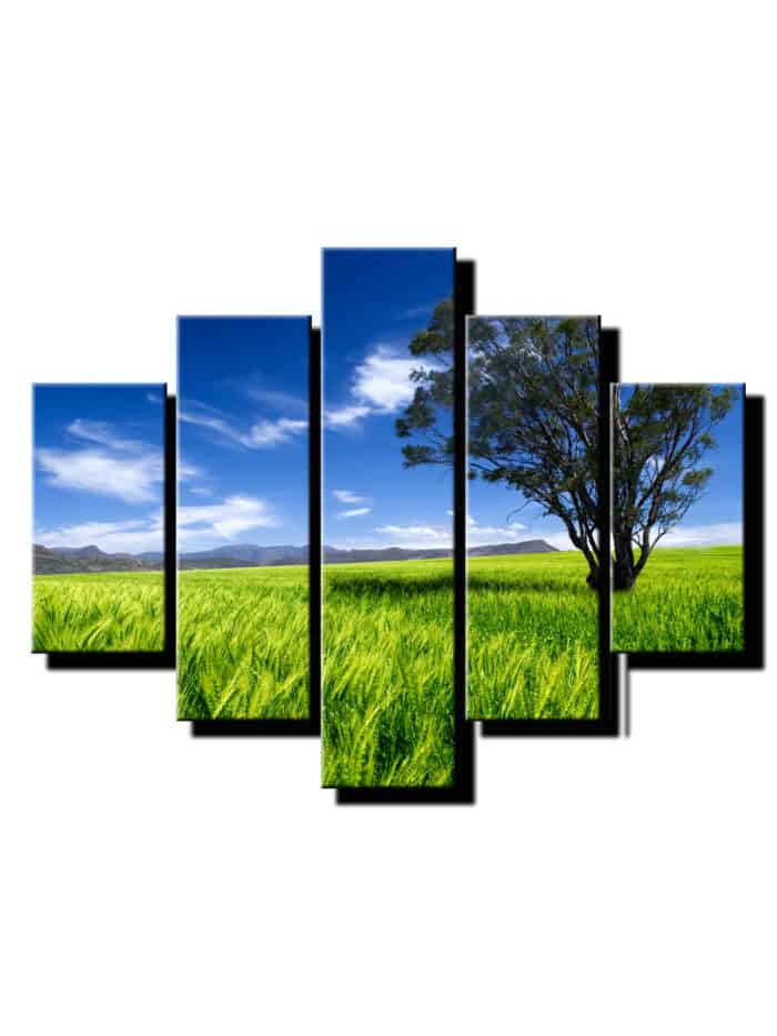 5 dielny obraz strom v prirode-Viac dielny obraz-moderne obrazy na stenu