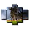 5 dielny obraz stromy v búrke-Viac dielny obraz-moderne obrazy na stenu