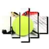 5 dielny obraz tenisova lopticka detail-Viac dielny obraz-moderne obrazy na stenu