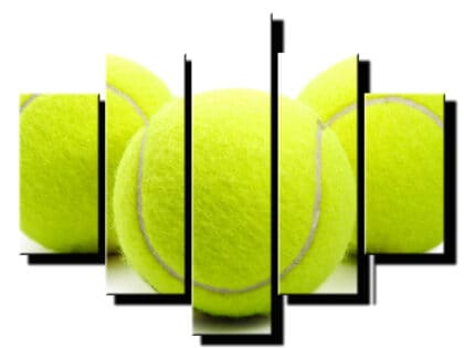 5 dielny obraz tenisove lopticky-Viac dielny obraz-moderne obrazy na stenu