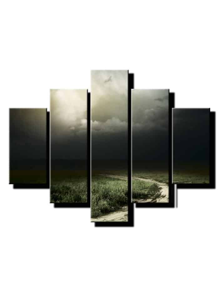 5 dielny obraz tmave mraky detail-Viac dielny obraz-moderne obrazy na stenu