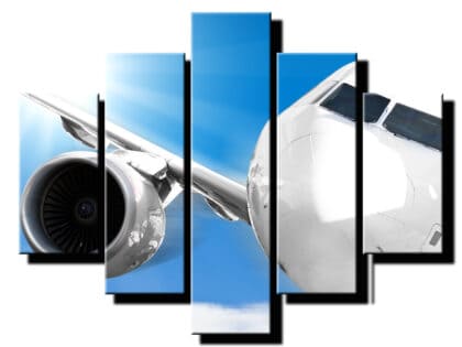 5 dielny obraz turbina lietadla-Viac dielny obraz-moderne obrazy na stenu