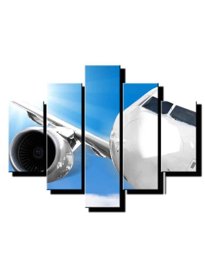 5 dielny obraz turbina lietadla-Viac dielny obraz-moderne obrazy na stenu