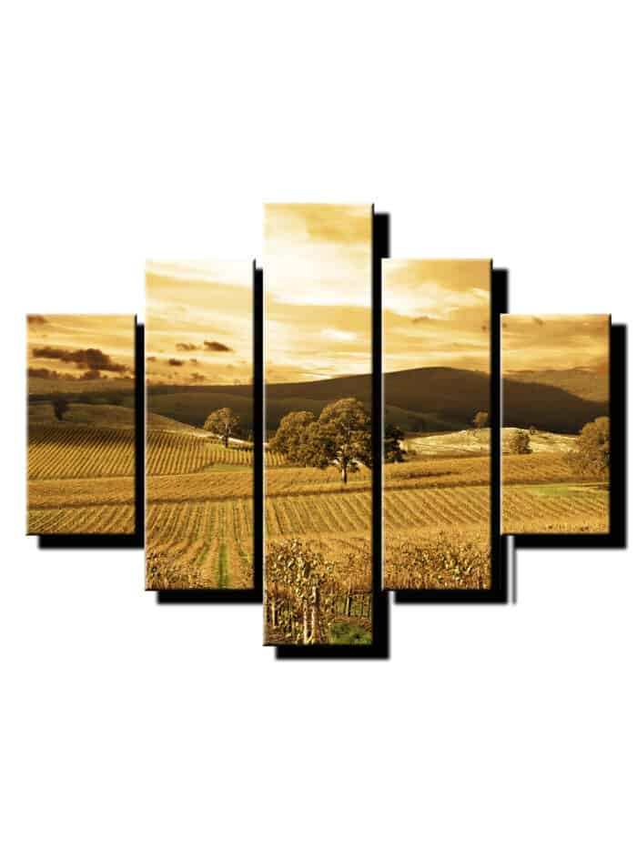 5 dielny obraz vinic-Viac dielny obraz-moderne obrazy na stenu