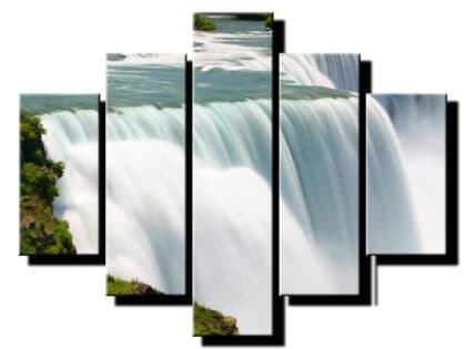 5 dielny obraz vodopad priroda-Viac dielny obraz-moderne obrazy na stenu